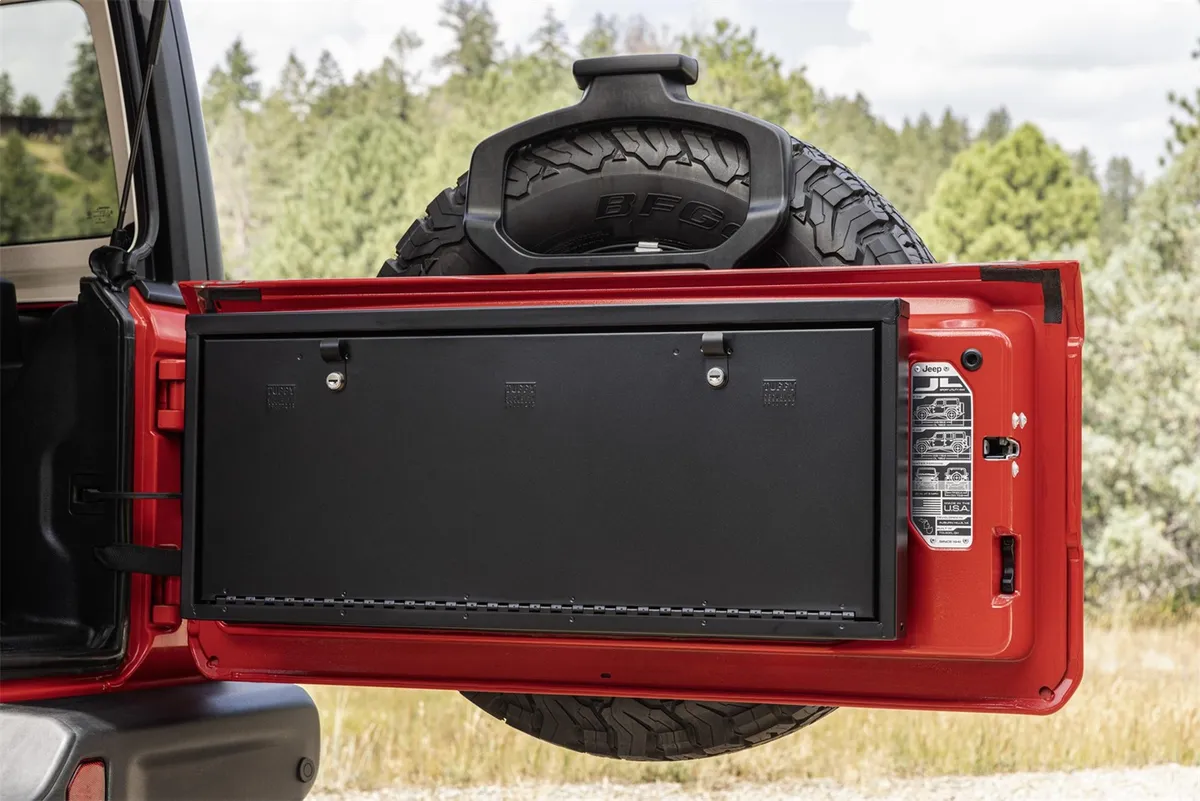 Tailgate Lockbox - '18-26 Wrangler JL (Standard Panel; Black) product image