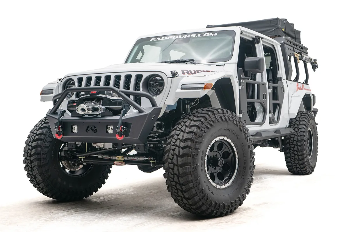 Stubby Bumper; w/Pre-Runner Guard; 2 Stage Matte Black Powder Coated; product image