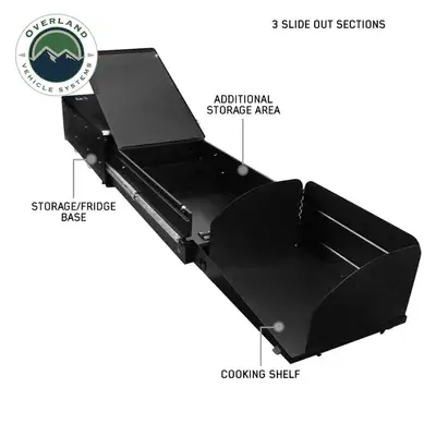 Overland Vehicle Systems Cargo Box Kitchen With Slide Out, Storage Box and Cooking Area Overland Vehicle Systems
