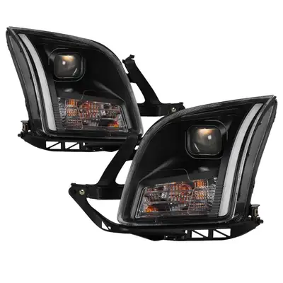 Spyder Auto 0609 Fusion Projector Hllight Bar Drlblack
