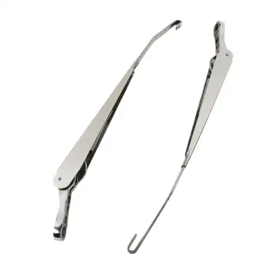 Kentrol Jeep JK Windshield Wiper Arms Pair 07-18 Wrangler JK Polished Silver Kentrol