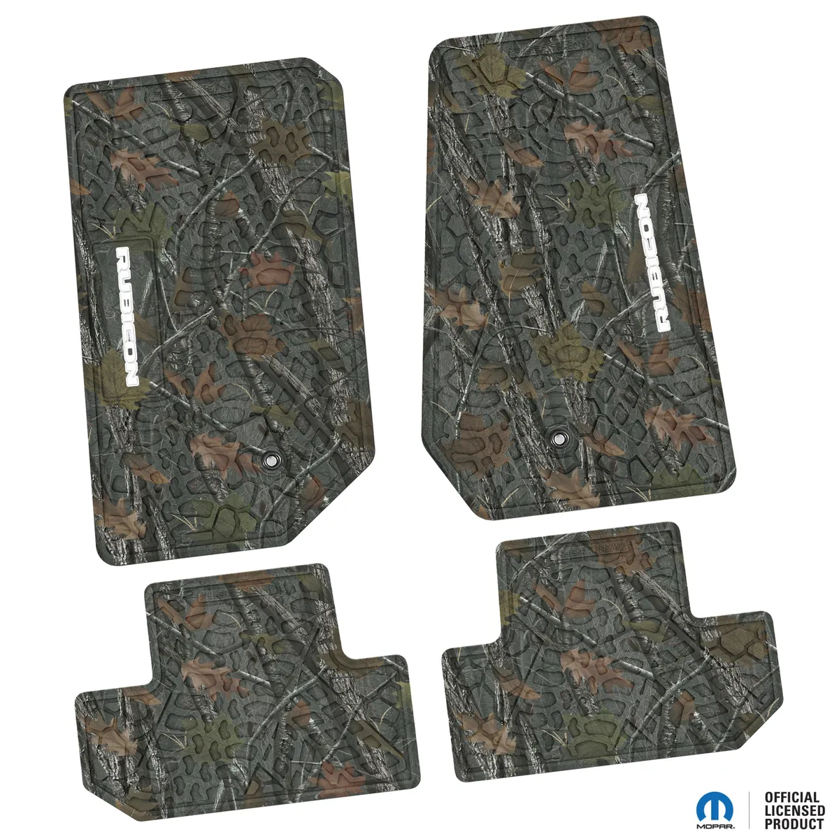 07-13 Jeep JK 2 Dr Front -Tire Tread/Scorched Earth Scene w/ Rubicon Insert - Black w/ Orange Insert product image