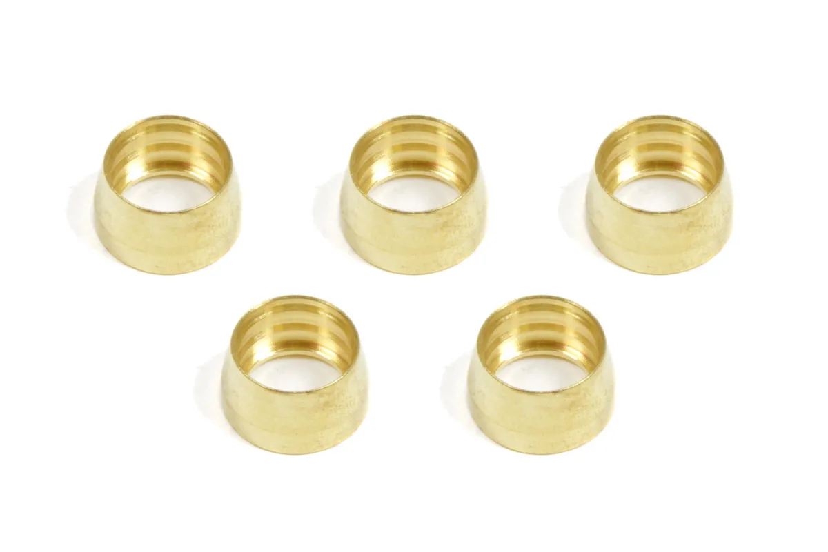 Aeroquip Repl Brass Sleeve for #8 Teflon Hose Ftgs (5pk)