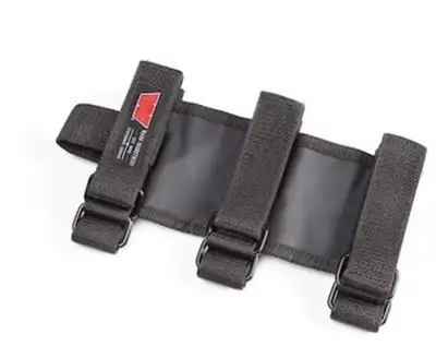 Warn WARN - Roll Bar Mount; 3 Velcro Straps; Holds 1 Pound to 5 Pound Bottle; Black; Vinyl