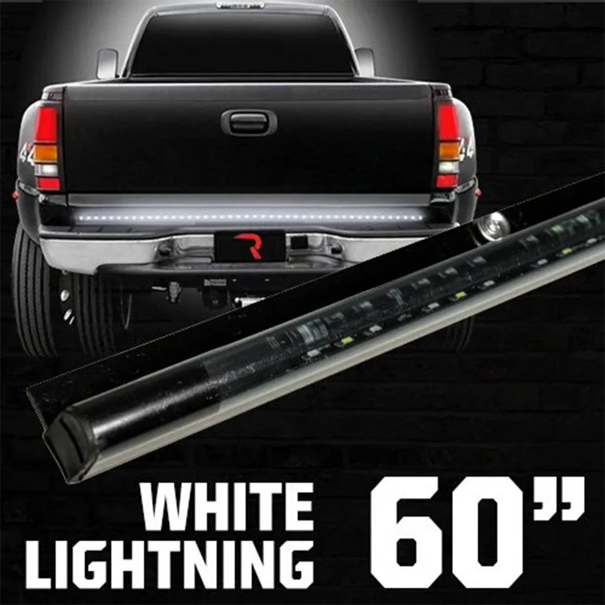 60inch Tailgate Bar w Red LED Brake Lights And White LED Reverse Lights 60inch Bar Fits Most Full-Sized Trucks And SUV product image