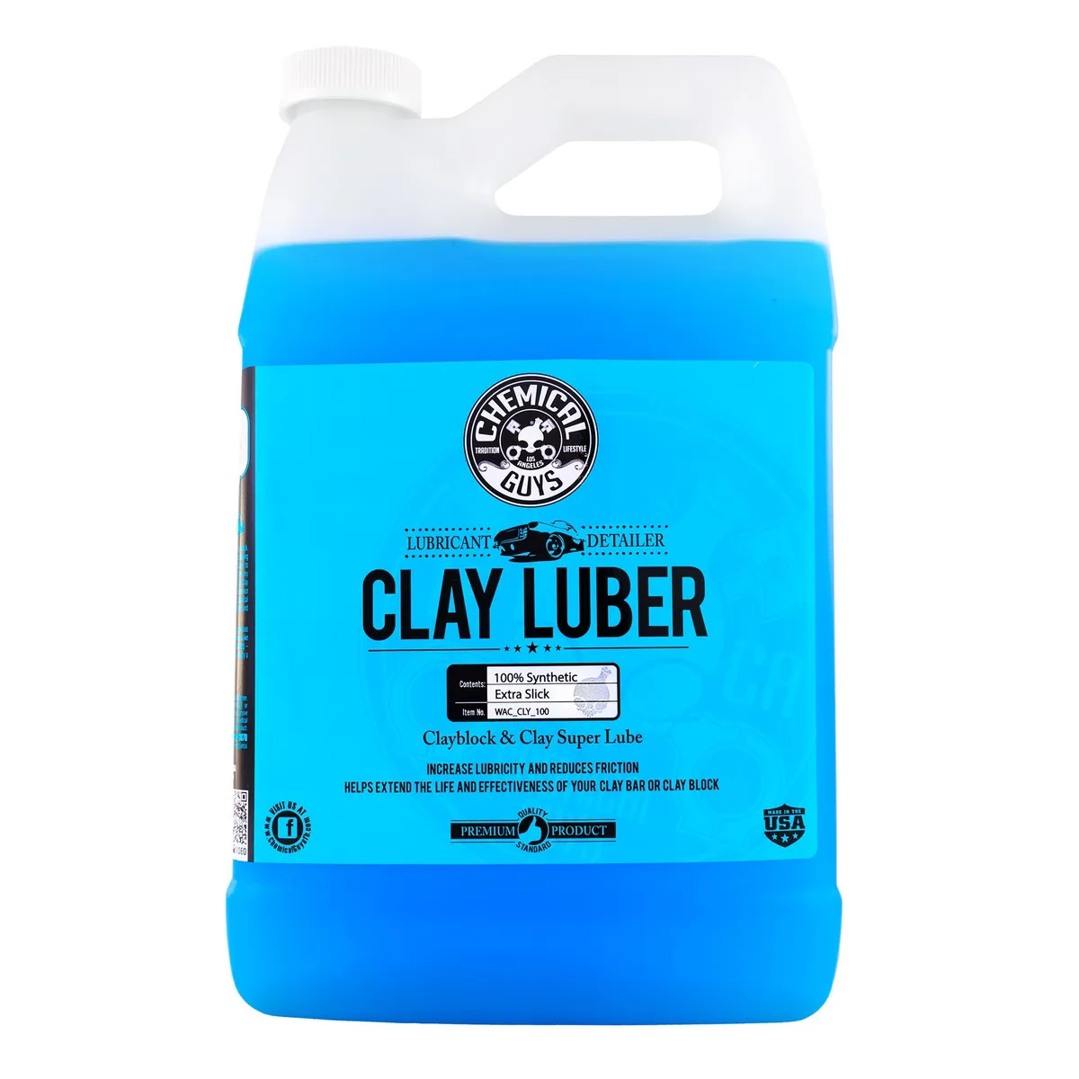 Chemical Guys Lubersynthetic Super Lube is The Slickest Clay & Clay Block Lubricant & Detailer Available (1 Gal)
