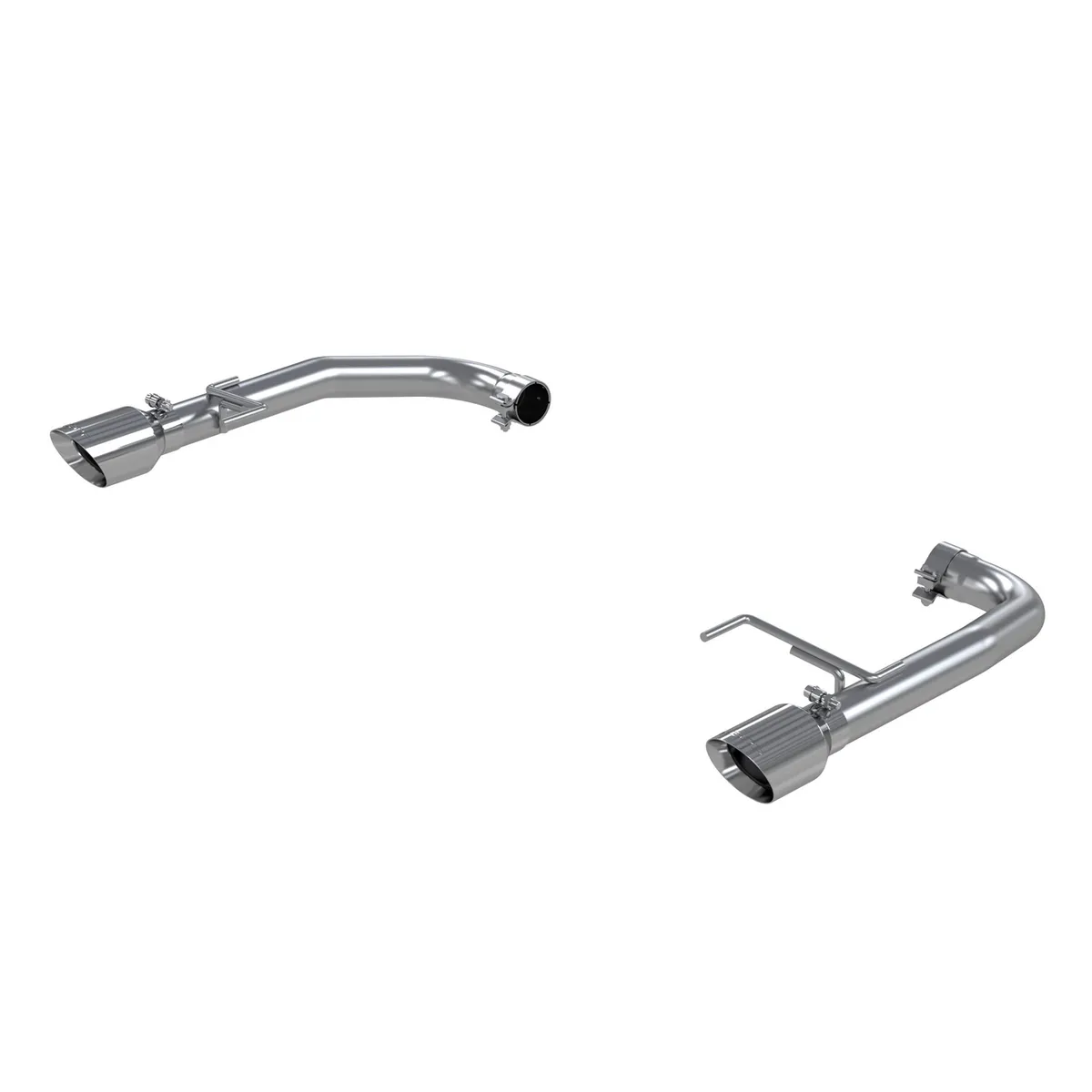 Armor Pro Axle Back Exhaust System; 2.5 in.; Incl. Tailpipes/Hardware/4 in. Outlet Diameter Tips; Dual Rear Exit; T304 Stainless Steel; product image