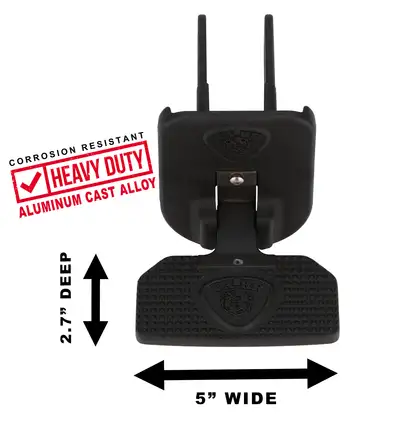 Carr CARR - 183012 - HD Universal Hitch Step; Fits 2 in. Receiver; Black; Blank; Single