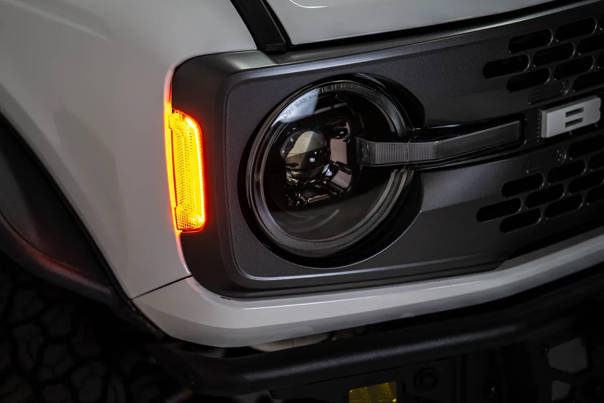 DV8 Offroad 2021-2025 Ford Bronco Black Headlights HLCBR-01 product image