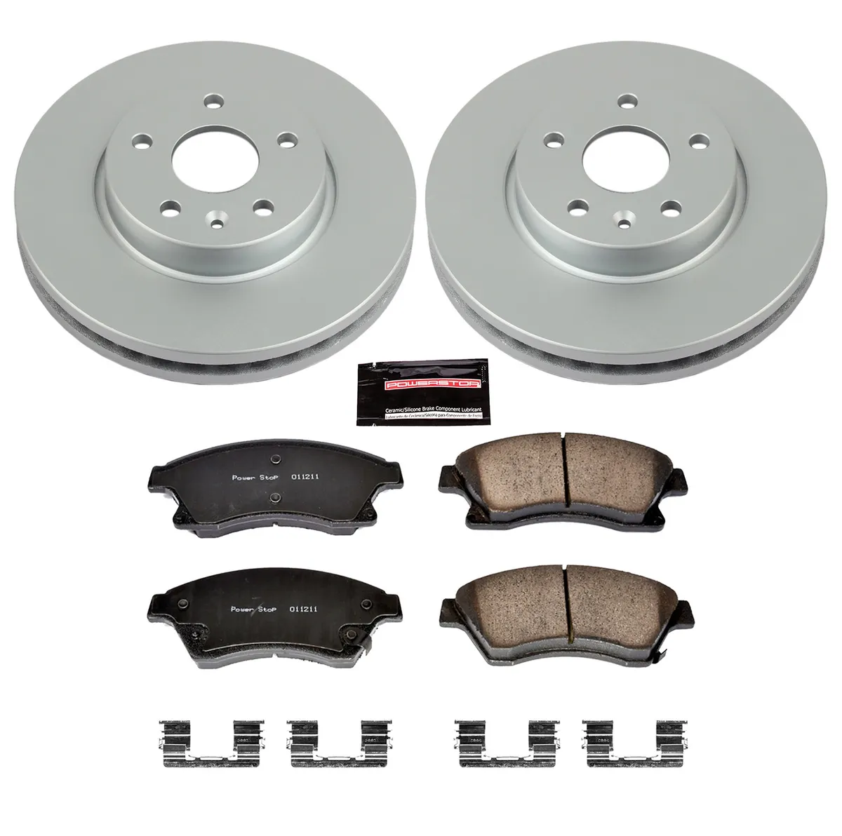 Z17 Geomet Coated Rotor Kit: Genuine Geomet Fully Coated Rotors; Ceramic Pads W/Hardware product image