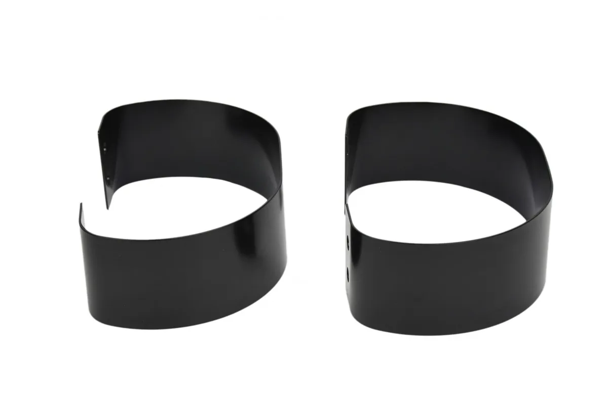 Jeep CJ/YJ Bumperettes Pair 76-95 CJ and Wrangler YJ Powdercoat Black Kentrol product image