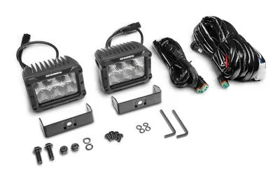 Go Rhino 753003023FBS Bright Series - 4x3 Rectangular LED Flood Lights, Pair product image