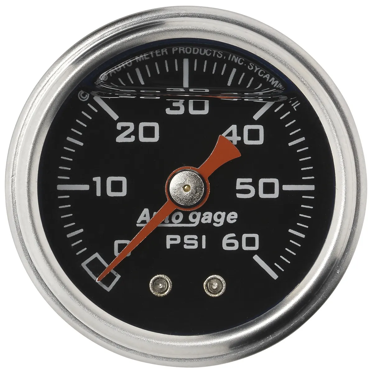 Gauge, Pressure, 1.5" direct mnt, 60psi, Liquid Filled Mech, Blk, 1/8" NPTF Male product image