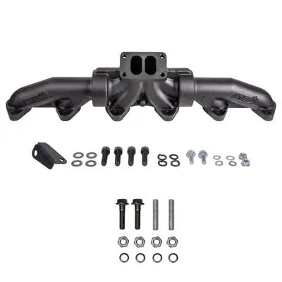 ATS Diesel Performance ATS Pulse Flow Exhaust Manifold Kit Fits 1994-2002 5.9L 12V 24V Cummins 3-Pc T4 With Optional Gaskets Premium Hardware