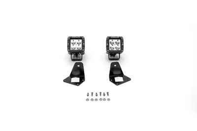 ZROADZ Off Road Products ZROADZ Side Mount For Front Roof Mounts w/2 - 3in Cube Pod Work Lights - JT/JL