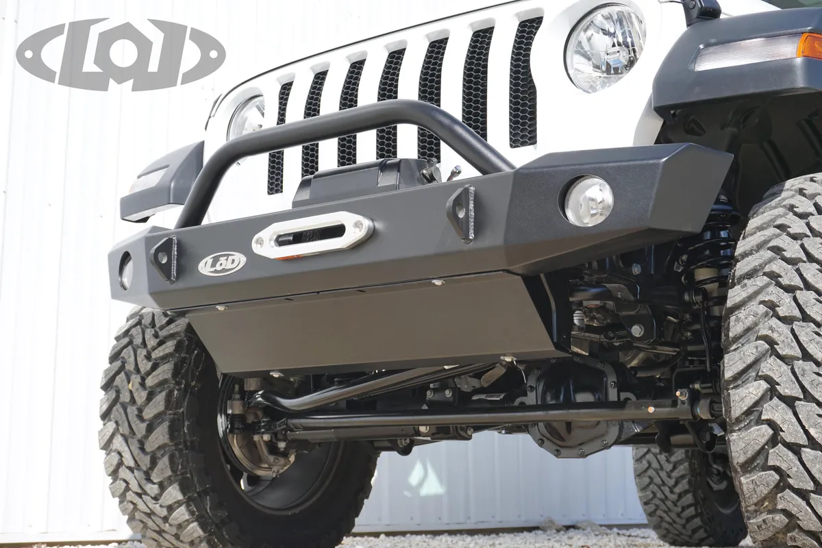 JL/JT Signature Series Mid Width / Full Width, Bolt on Skid Plate (Black Powder Coated) product image