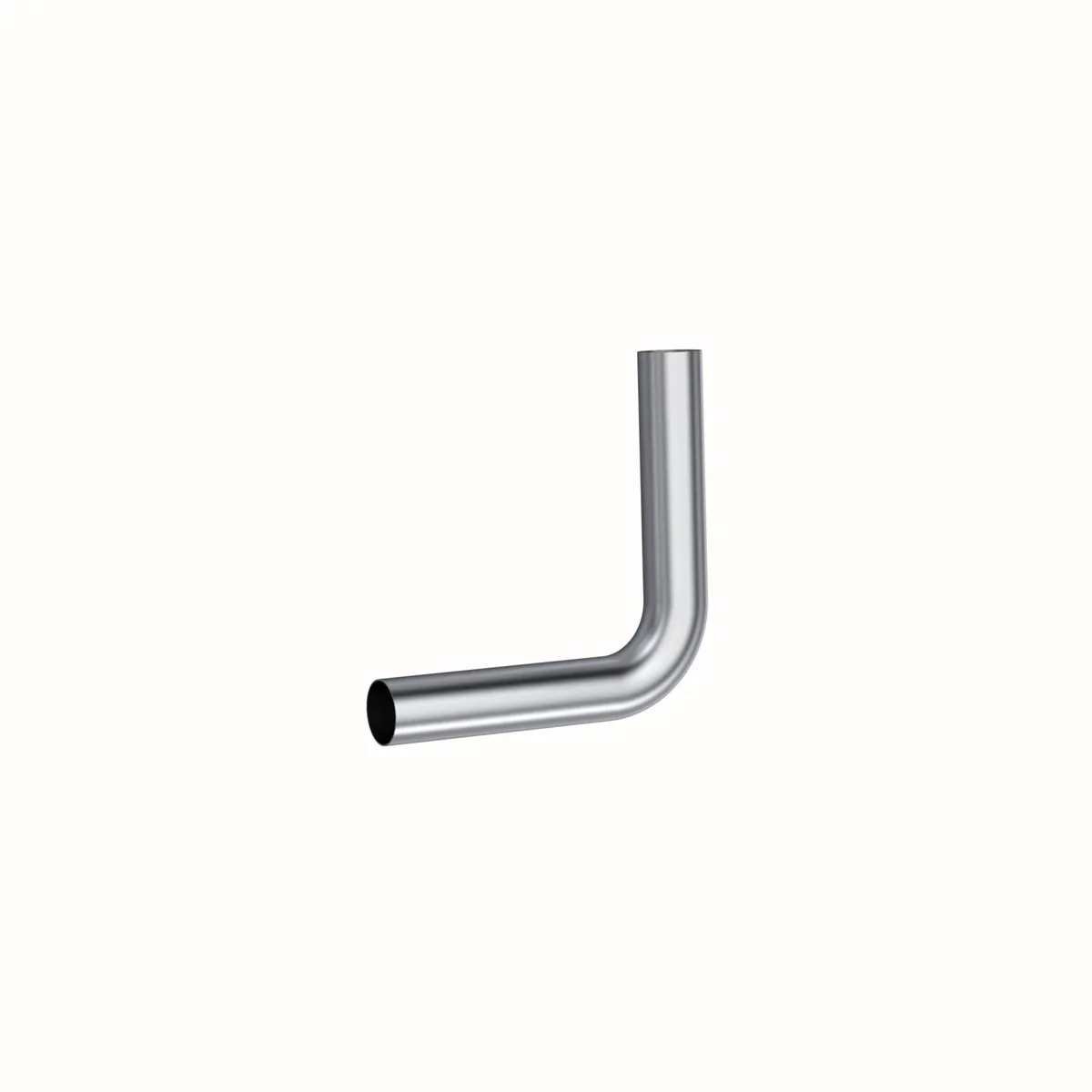 Garage Parts Installer Series Smooth Mandrel Bend Pipe; 3 in. Diameter; 90 Degree Bend; 12 in. Legs; Aluminum; product image