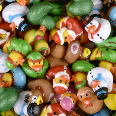 No Brand 2\" Christmas Rubber Ducky Assortment 100ct
