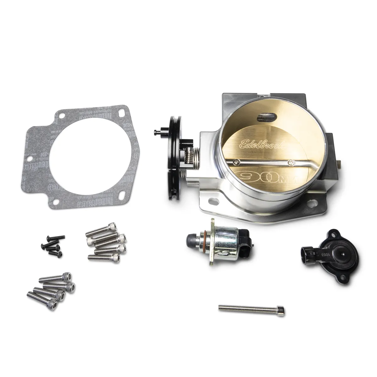 Edelbrock 3970 Edelbrock Victor LS Series 90mm Throttle Body, Satin product image