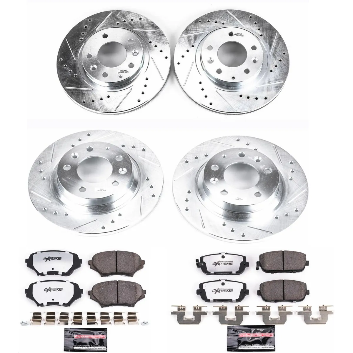 Z26 Street Warrior Upgrade Kit: Drilled/Slotted Rotors; Carbon-Fiber Ceramic Pads W/Hardware product image