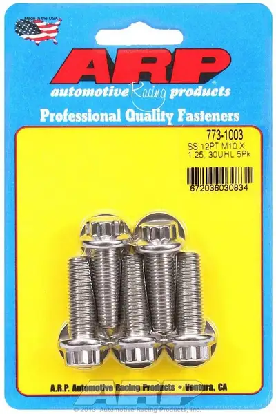 ARP Auto Racing Bolt Kit - SS 12pt 5pk 10mm x 1.25 x 30mm
