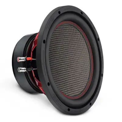 DS18 GEN-X 10" Subwoofer with Carbon Fiber Dust Cap | 600W RMS Dual 4-Ohm Voice Coils