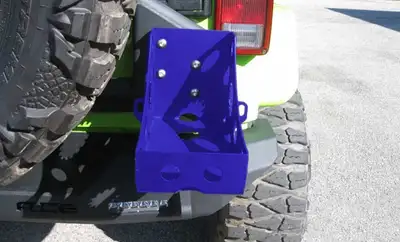 Steinjager Steinjäger Bumpers Wrangler JL 2018 to Present Jerry Can Holder Southwest Blue