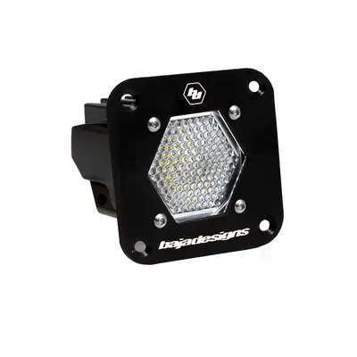 Baja Designs LED Light Pod Flush Mount Clear S1 Work/Scene Pattern Baja Designs