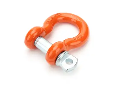 Mile Marker Winch Shackle 3/4 Inch 4.75 Ton Capcity Orange Mile Marker