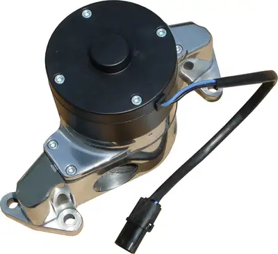 Proform Electric Engine Water Pump Aluminum Polished Finish Fits SB Ford Engines Proform