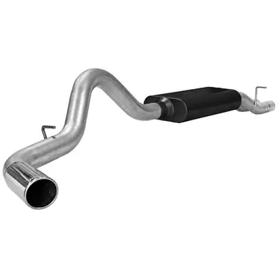 Flowmaster 01-04 Chev. / GMC Truck 3/4Ton / 1Ton HD 6.0L / 8.1L 2/4 Wheel Drive Ext.Cab / Crew Cab 3.50in Outlet 50 Series Big Block Muffler 4.00in Logo Embossed Stainless Tip American Thunder SOS (For additional sound control w/ 6.0L Use part #15131 Reson