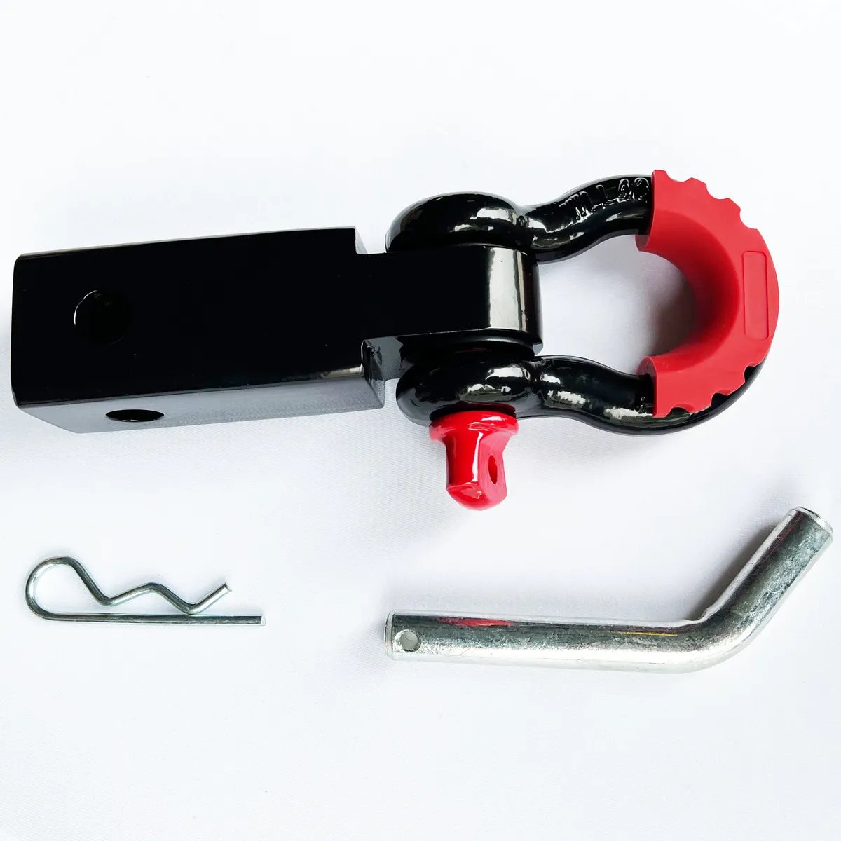 Bartact "Bull Strap 2"" Hitch Receiver w/ 3/4"" 5T D-Ring Shackle, Isolators, Washers, & Pin"