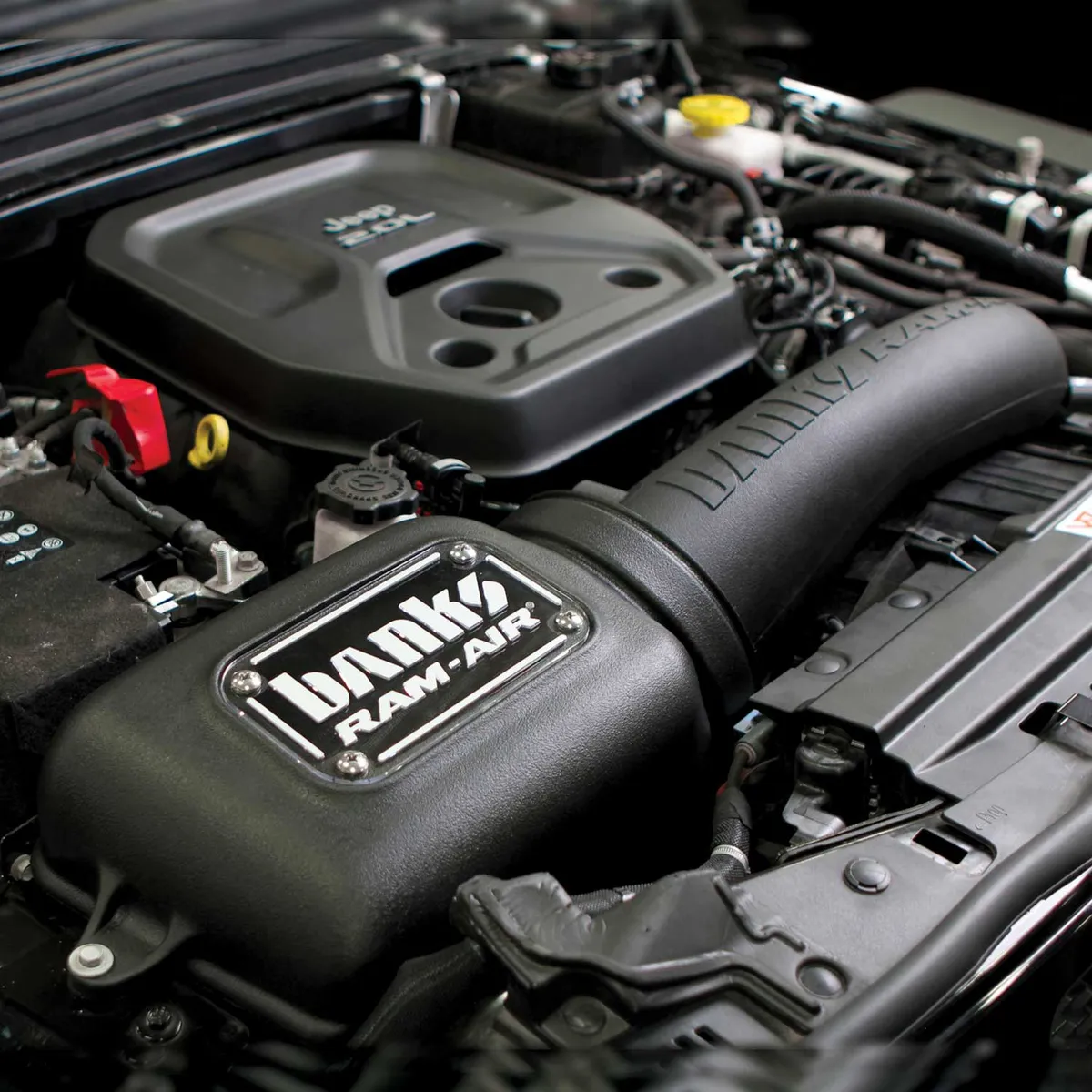 2018-2023 Jeep Wrangler JL 2.0L Turbo Banks Ram-Air® Big-Ass Oiled or Dry Filter, Cold Air Intake System product image