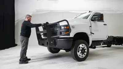 Fab Fours Chevy 4500-6500 Kodiak Winch Mount with Grill Guard