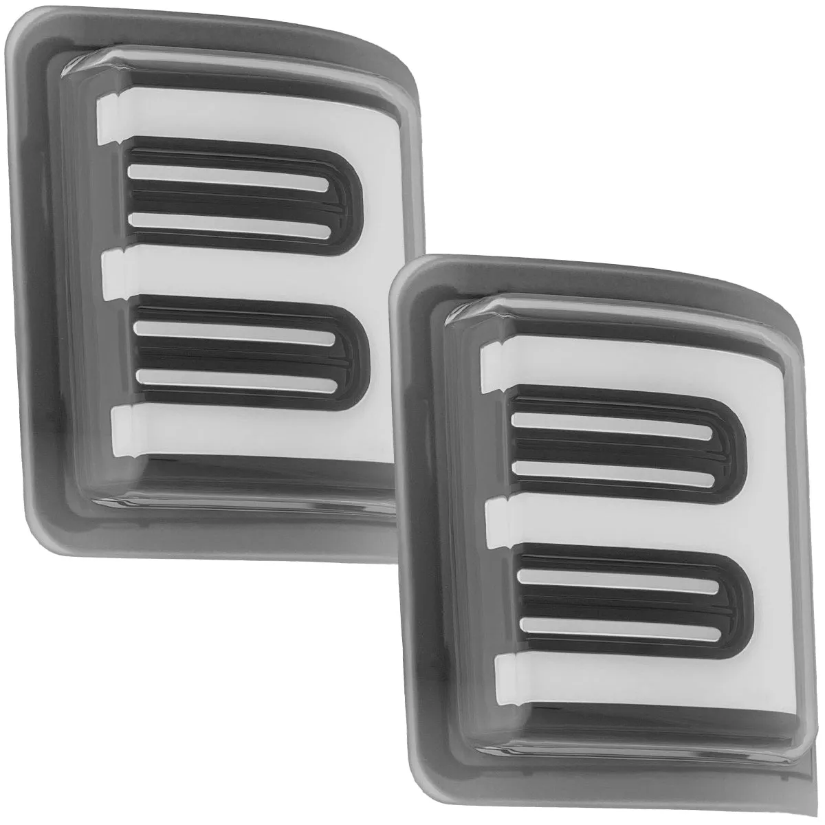 Ford 08-16 F250f350 Superduty Side Mirror Lenses 2-Piece Set w Ultra High-Power Amber Oled Running Lights Ultra High-Power Amber Scanning Oled Turn Signals - Smoked Lens product image