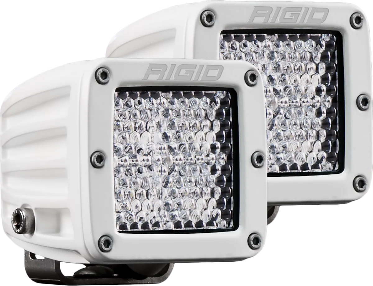 Hybrid Diffused Surface Mount White Housing Pair D-Series Pro RIGID Industries product image