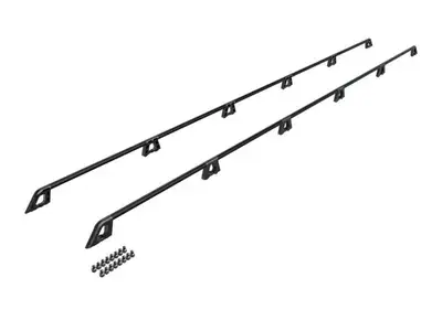 Front Runner Slimpro Van Rack Kit; 2973mm Length; Incl. 10x Tubular Rails; 2 Cast LH/RH Drop Downs; 8 Mid-Joints; Installation Hardware;