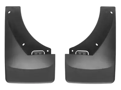 Weathertech 2007 + Chevrolet Tahoe Black No Drill MudFlaps without Flares Does not fit Classic Style / 2007 + Chevrolet Tahoe Black No Drill MudFlaps Fits vehicles w/o flares molding & powers steps / 2007 + GMC Yukon Black No Drill MudFlaps without Flares Does n
