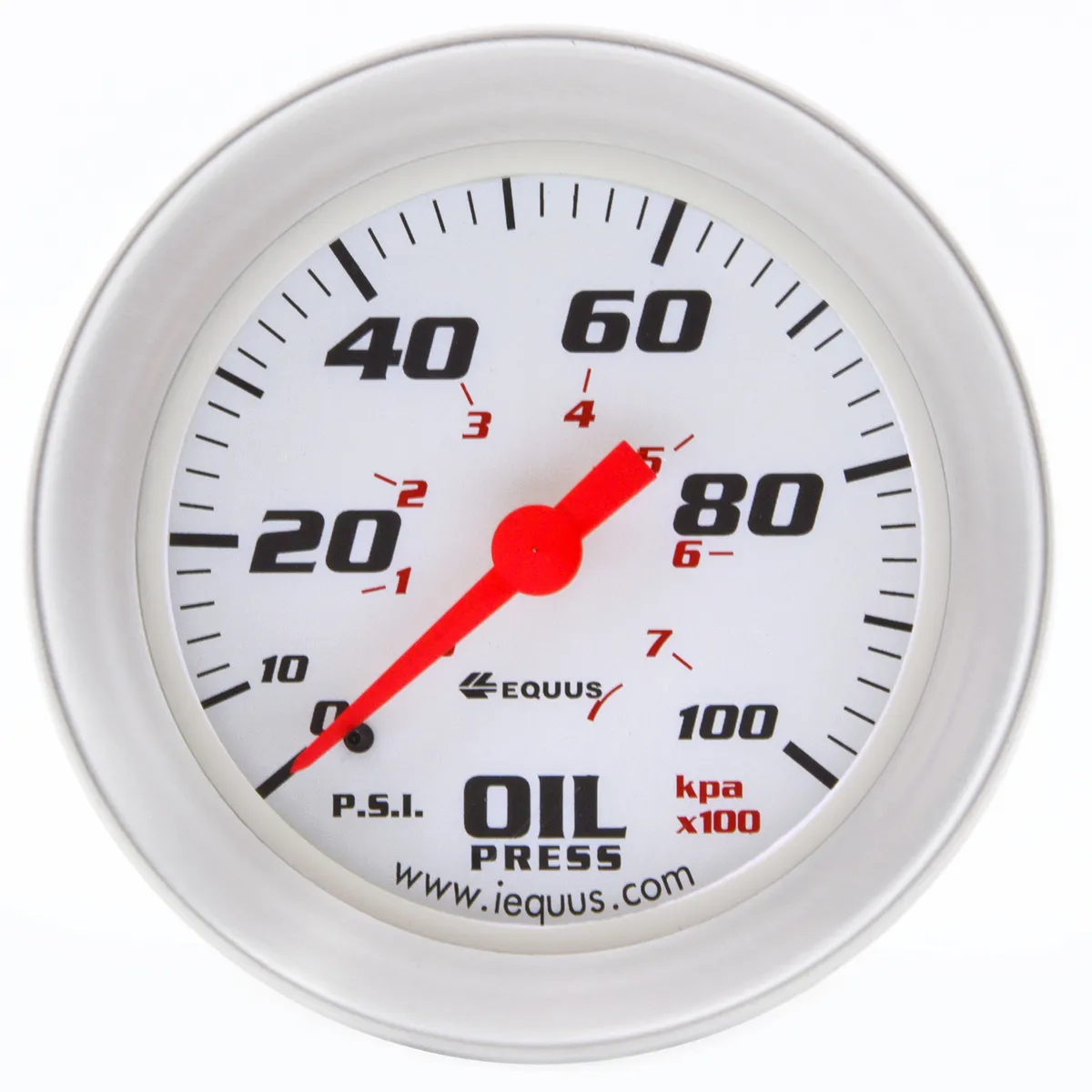 2.0 Dia Oil Pressure Gauge Silver 0-100psi product image