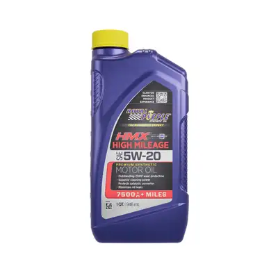 Royal Purple Hmx Synthetic Engine Oil w/ Synerlec SAE 5w20 1qt Bottle