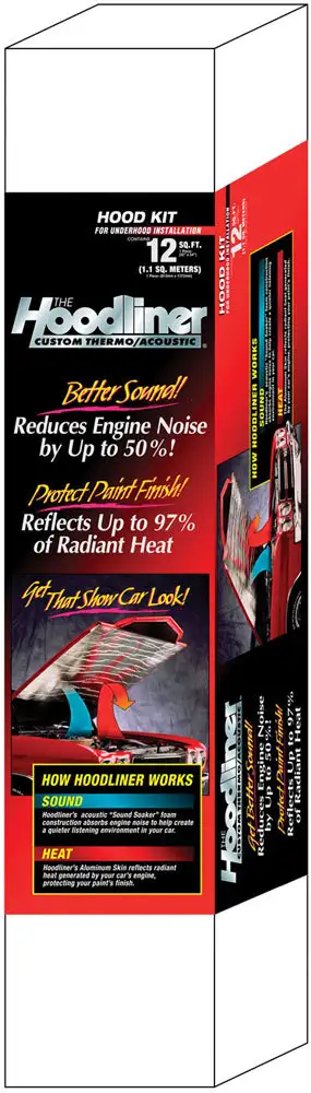 Dynamat Hoodliner; Contains 12 sq ft