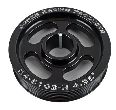 Jones Racing Products Crank Pulley Serpentine 4.25IN