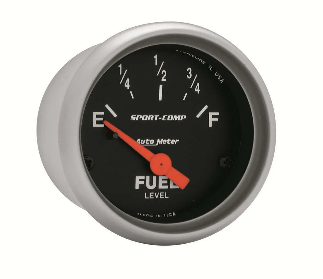 AutoMeter Gauge, Fuel Level, 2 1/16", 0OE to 90OF, Elec, Sport-Comp