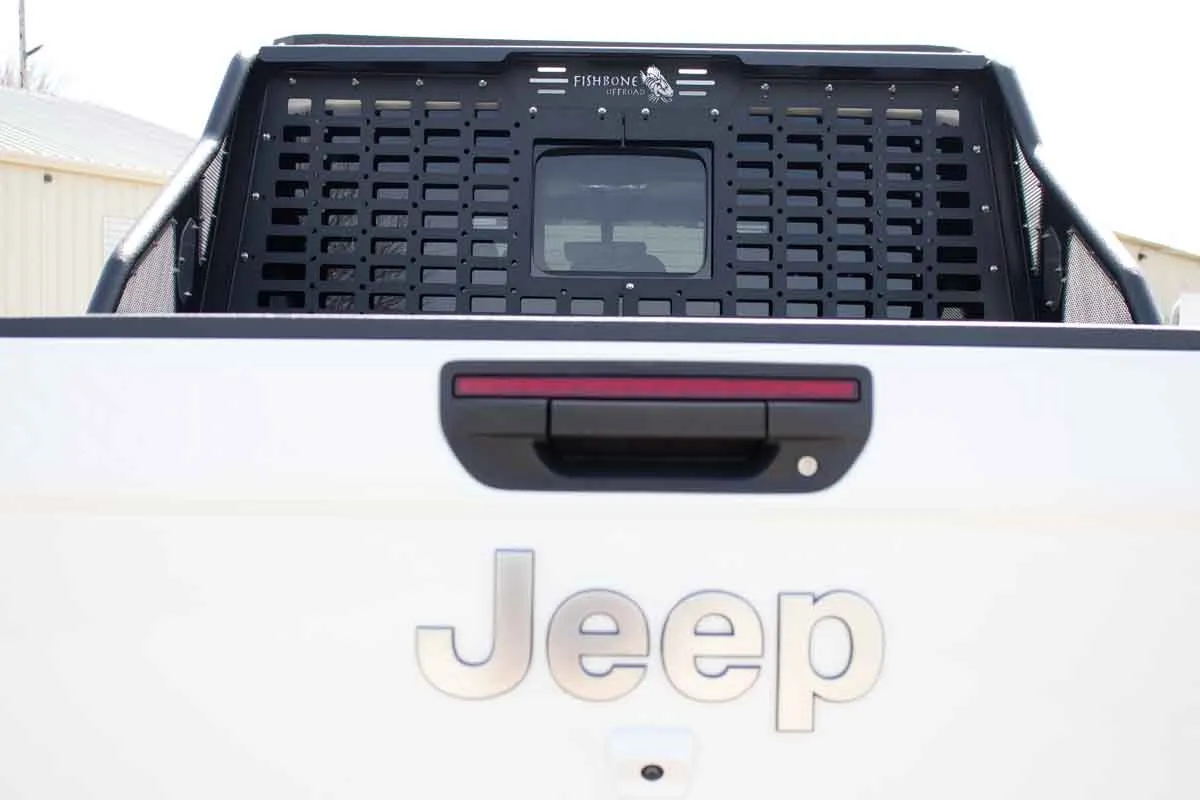 Fishbone Offroad Chase Rack & Molle Window Panel for 2020 & Up Jeep Gladiator FB21246 product image