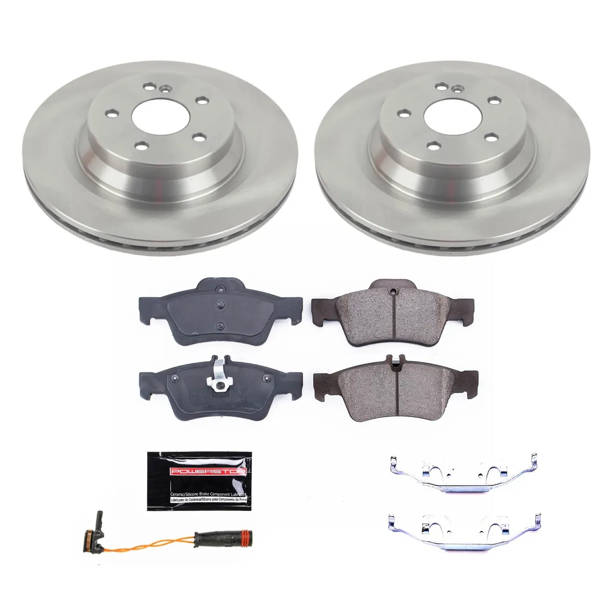 Z17 Direct Replacement Kit: Rotors; Ceramic Pads W/Hardware; Pad Sensors product image