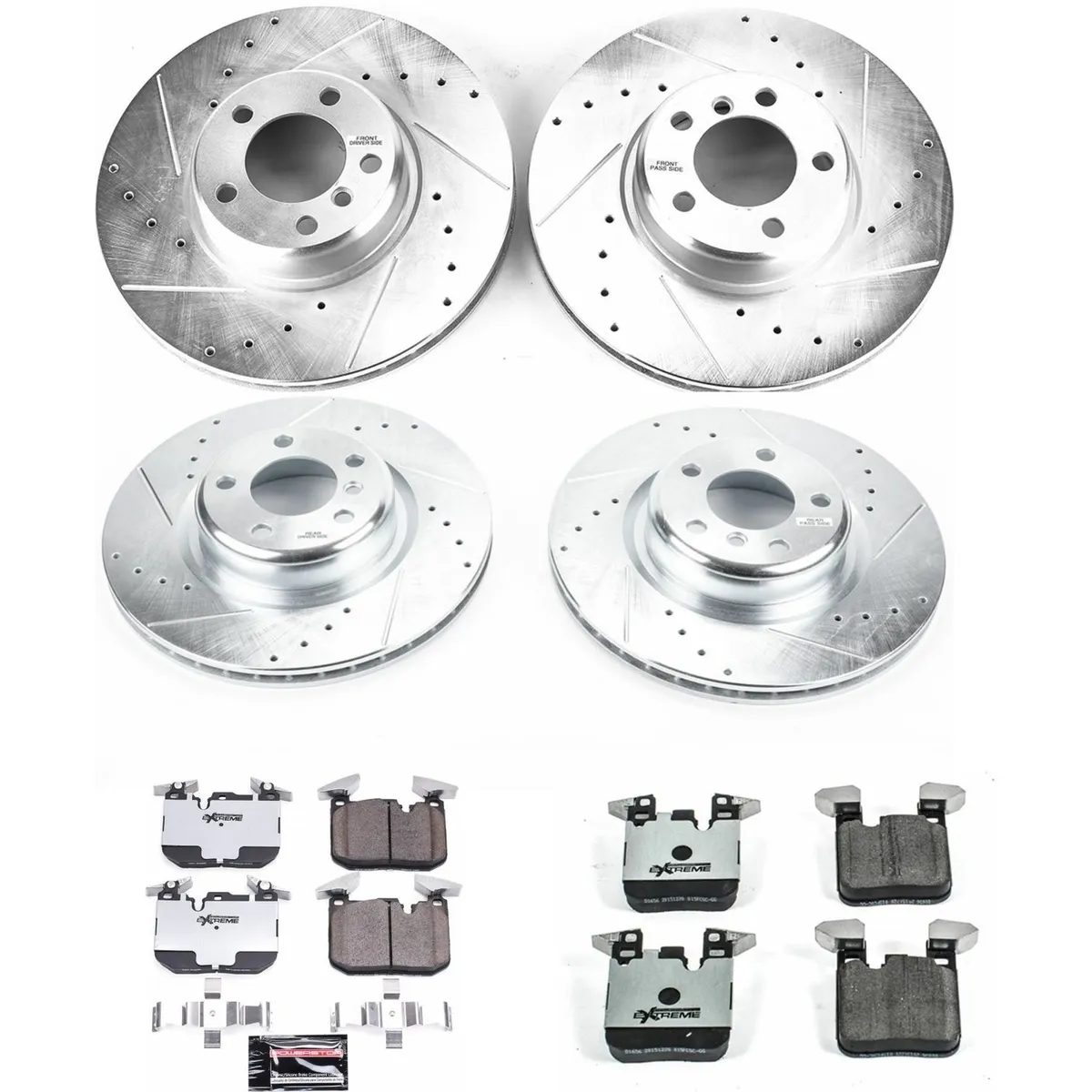 Z26 Street Warrior Upgrade Kit: Drilled/Slotted Rotors; Carbon-Fiber Ceramic Pads W/Hardware; Pad Sensors product image
