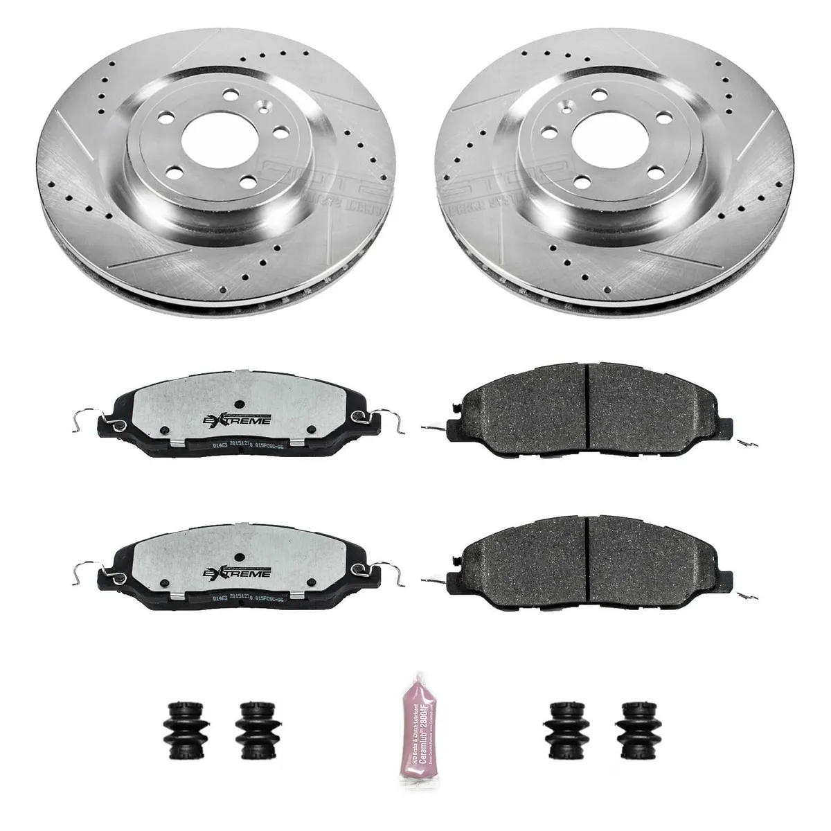 Z26 Street Warrior Upgrade Kit: Drilled/Slotted Rotors; Carbon-Fiber Ceramic Pads W/Hardware product image