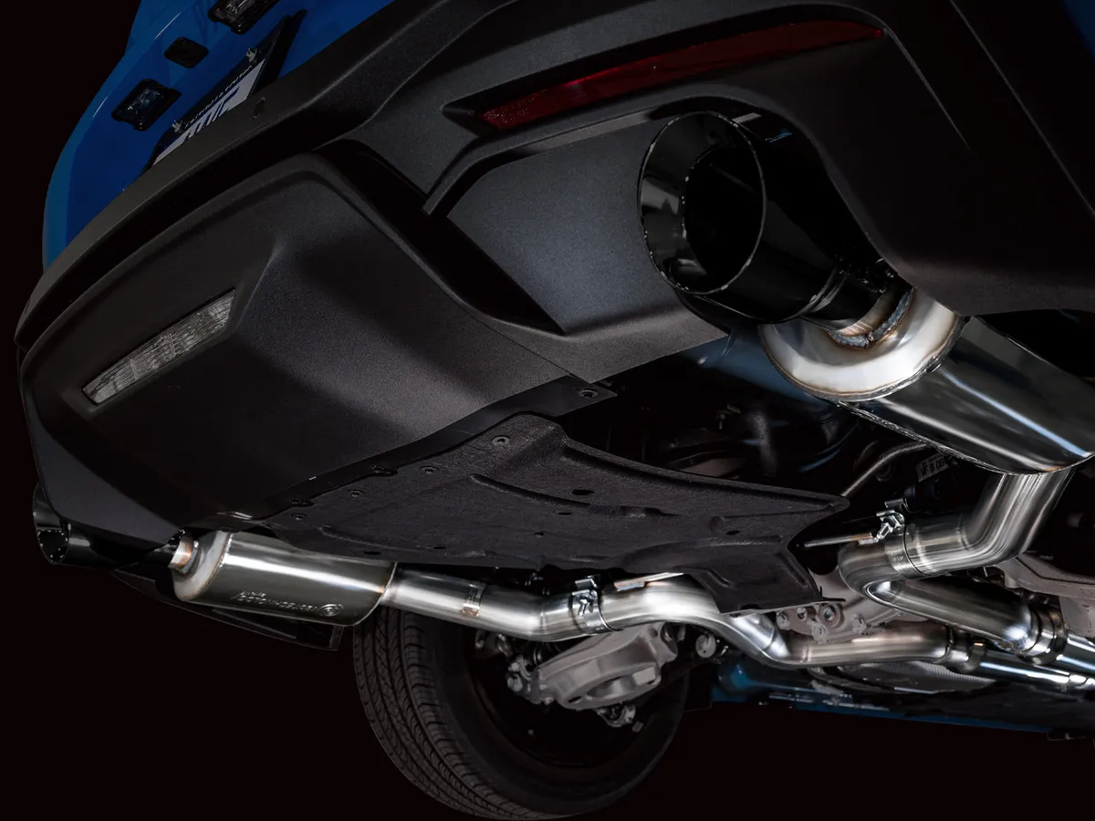 AWE Touring Edition Exhaust for S650 Ford Mustang GT Fastback - Dual Diamond Black Tips product image