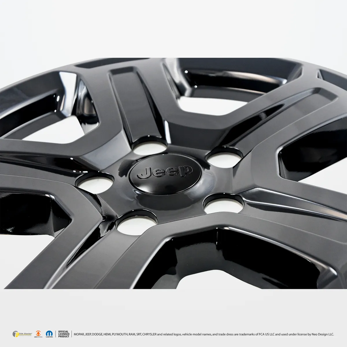 Chrome Delete Gloss Black 17" Wheel Skin Set - WSK706-17BLK product image
