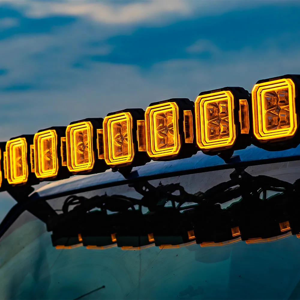 5 Inch LED Pod Lights White + Amber Dual-Mode for Jeep Wrangler JL/ Gladiator JT product image